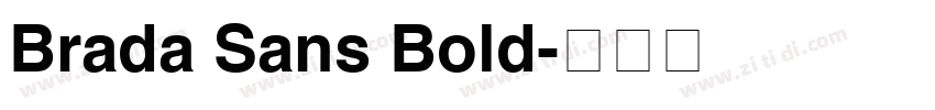 Brada Sans Bold字体转换